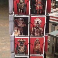 Cards with suits of armor from the Samurai exhibition