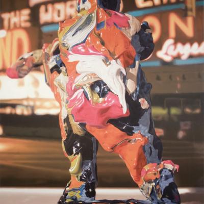 If, Richard Patterson, 1999, oil paint