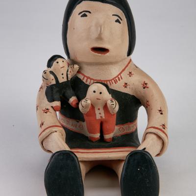 Storyteller Figure, Josephine Arquero Cochiti, United States, Unknown, between 1964 - 1997 polychrome, pottery