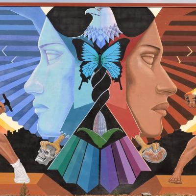 Emanuel Martinez, La Alma, 1978. Mural at La Alma Recreation Center, Lincoln Park. 