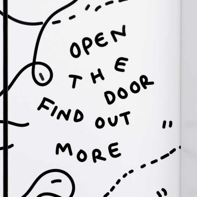 Shantell Martin: Words and Lines elevator installation