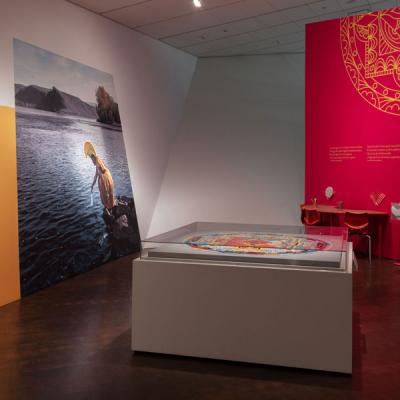 the sand mandala and the mandala coloring area in The Light Show