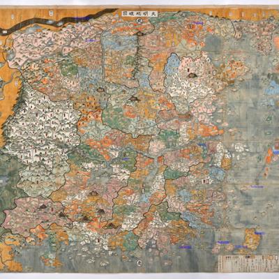 ming dynasty map with countries capitals and trade routes