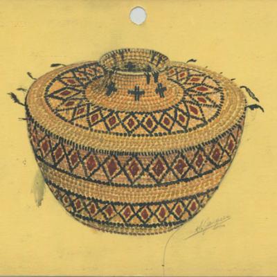 Illustration of a Native basket