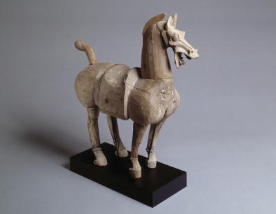 Clay sculpture of a horse