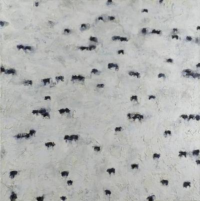 Theodore Waddell, Motherwell’s Angus, 1994. Oil paint on canvas. Denver Art Museum; Gift of Barbara J. and James R. Hartley.