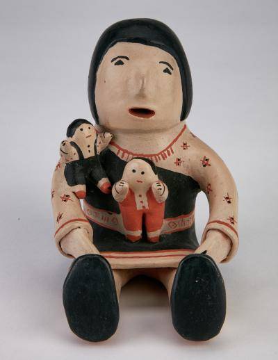 Storyteller Figure, Josephine Arquero Cochiti, United States, Unknown, between 1964 - 1997 polychrome, pottery