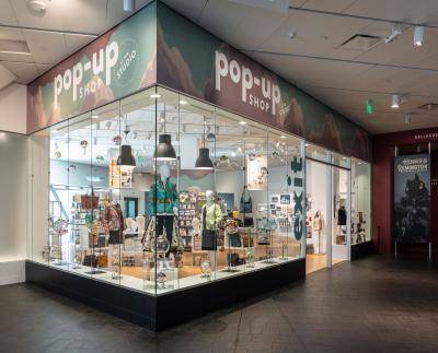 The exterior of the Pop-Up Shop at The Studio on Hamilton Building level 1