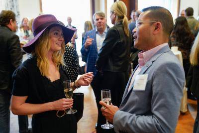 Guests mingling at a Luncheon By Design event