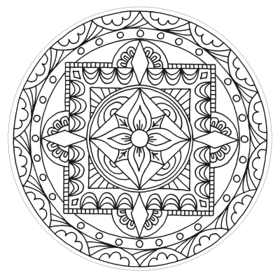 buddhist mandala template