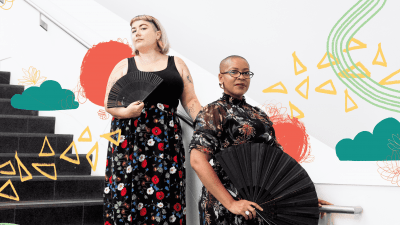 Tya Alisa Anthony and Lares Feliciano at the Denver Art Museum