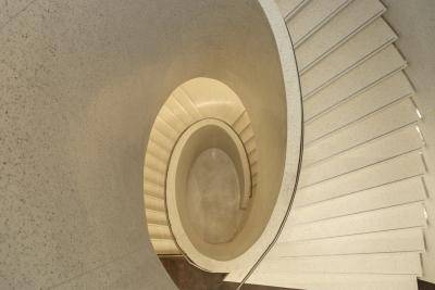 Aerial view of the new Martin Building staircase