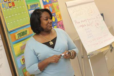 Teacher in a classroom