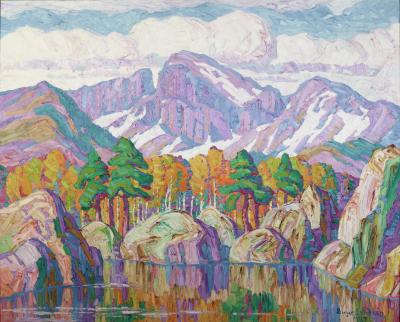 Sven Birger Sandzén's "A Mountain Symphony (Longs Peak, Rocky Mountain National Park, Colorado"