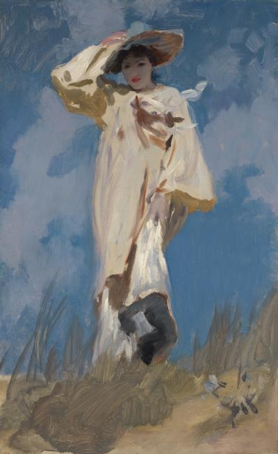 John Singer Sargent's painting, "A Gust of Wind"