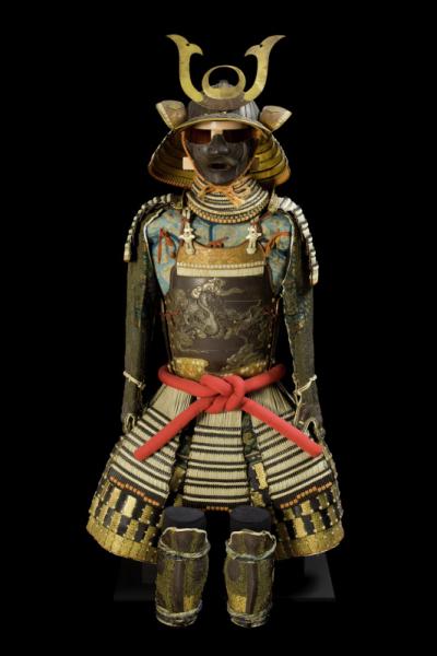 Gold suit of armor and helmet