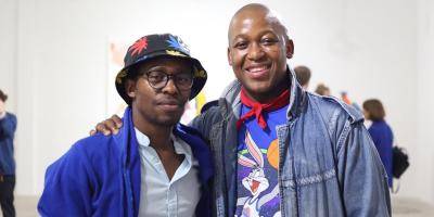Simphiwe Ndzube and Phumelele Tshabala side by side with Tshabala's hand on Ndzube's shoulder