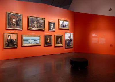 Section of Whistler to Cassatt salon exhibition