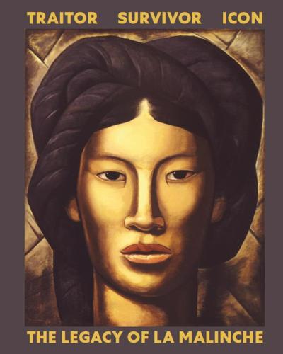 Cover of the Traitor, Survivor, Icon catalog featuring a painting of a woman with dark hair.