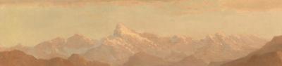 Snow-capped peak in the background