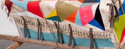 Decorative fringe on the hide