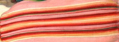 Striped pink blanket
