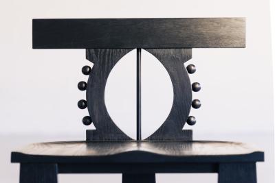 detail of back of chair