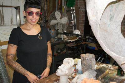 Danette_studio.jpg Artist Danette Montoya in her studio