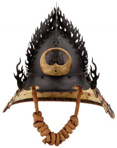 Helmet representing the flaming jewel