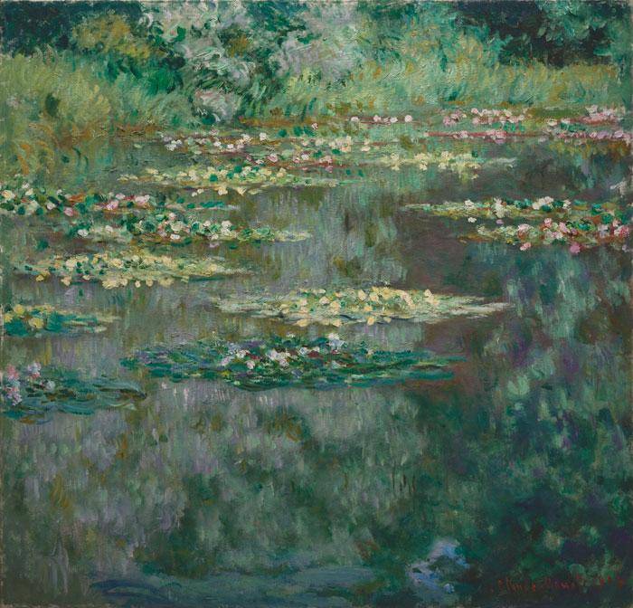 painting of waterlilies by Claude Monet
