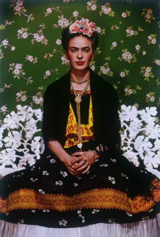 Nickolas Muray , Born 1892, Szeged, Hungary; died 1965, New York, Frida Kahlo on Bench #5, 1939, Carbon print