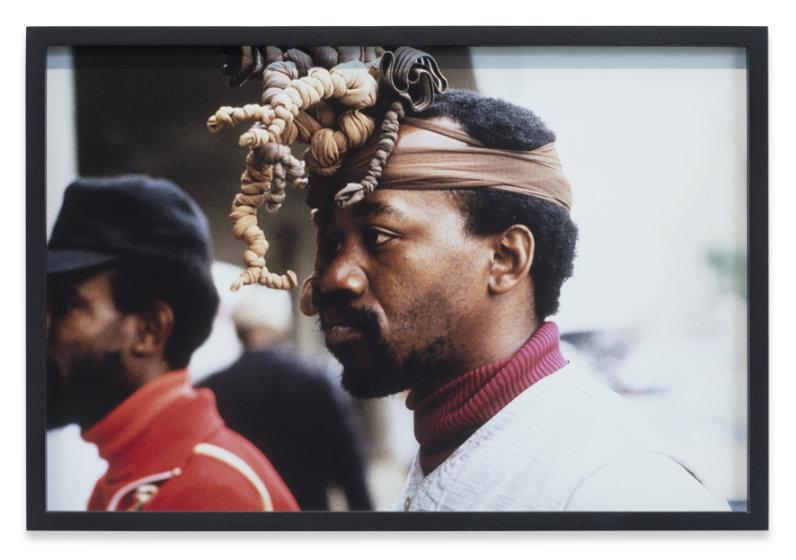 Senga Nengudi, Ceremony for Freeway Fets, 1978. 1 of 11 chromogenic prints.