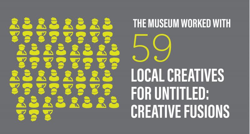 The museum worked with 59 local creatives for Untitled: Creative Fusions