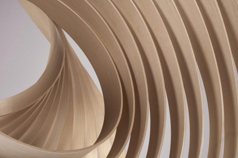 Close-up, detailed shot of Laura Kishimoto's Yumi Chair