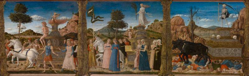 Landscape allegorical depiction of love and chastity and death