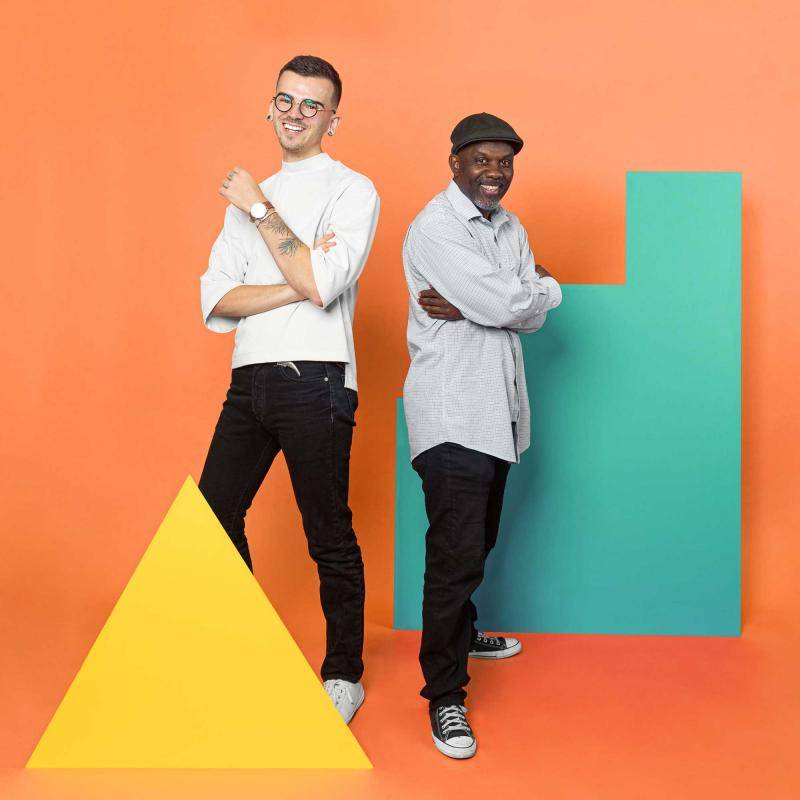 Artists Jeff Campbell and Robert Martin