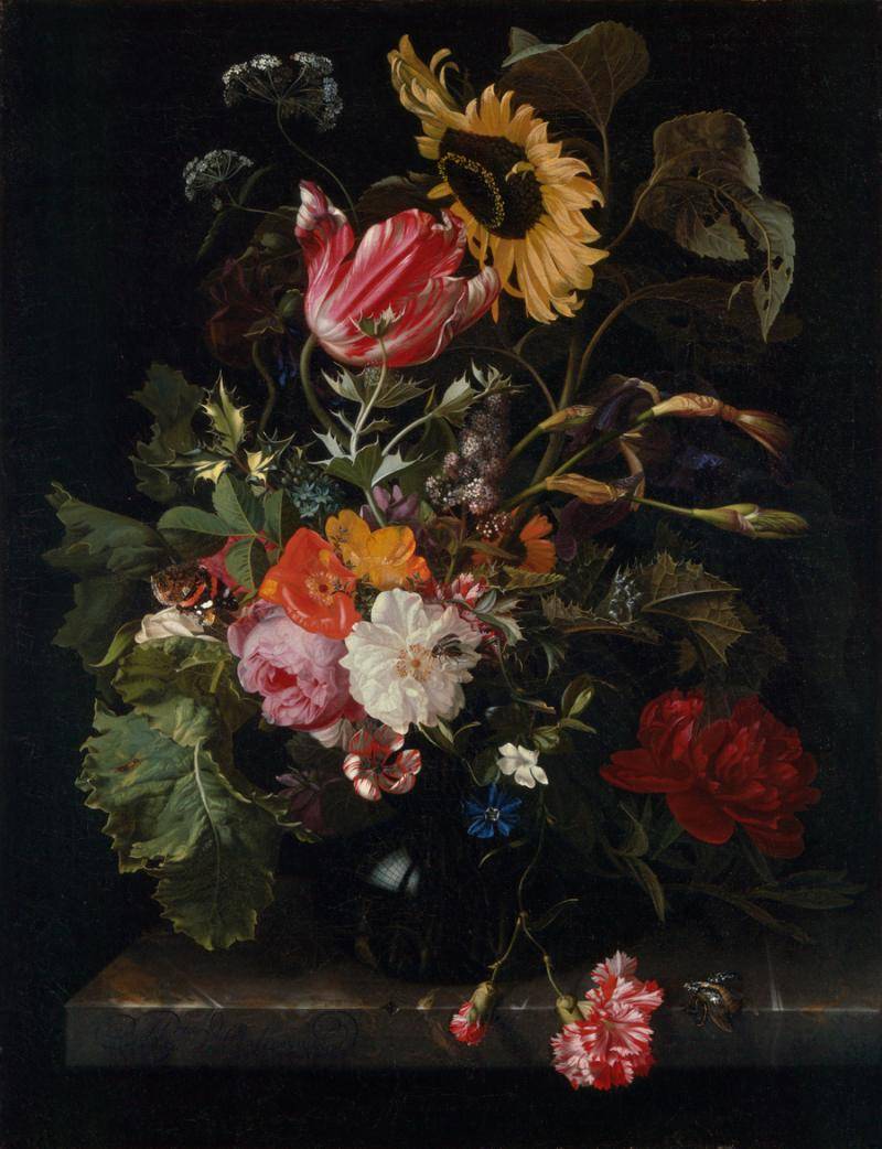 Painting of a boquet of flowers
