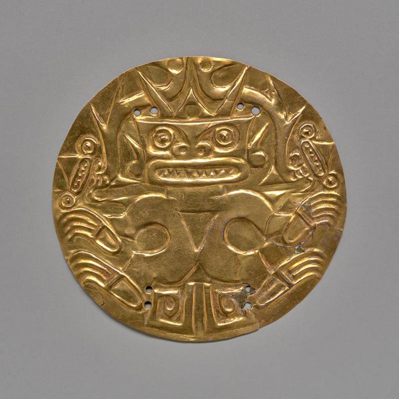 Gold ornamental breastplate