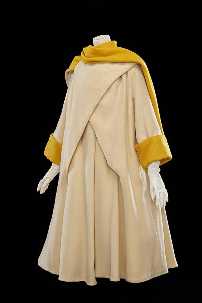 Double-sided wool haute couture coat
