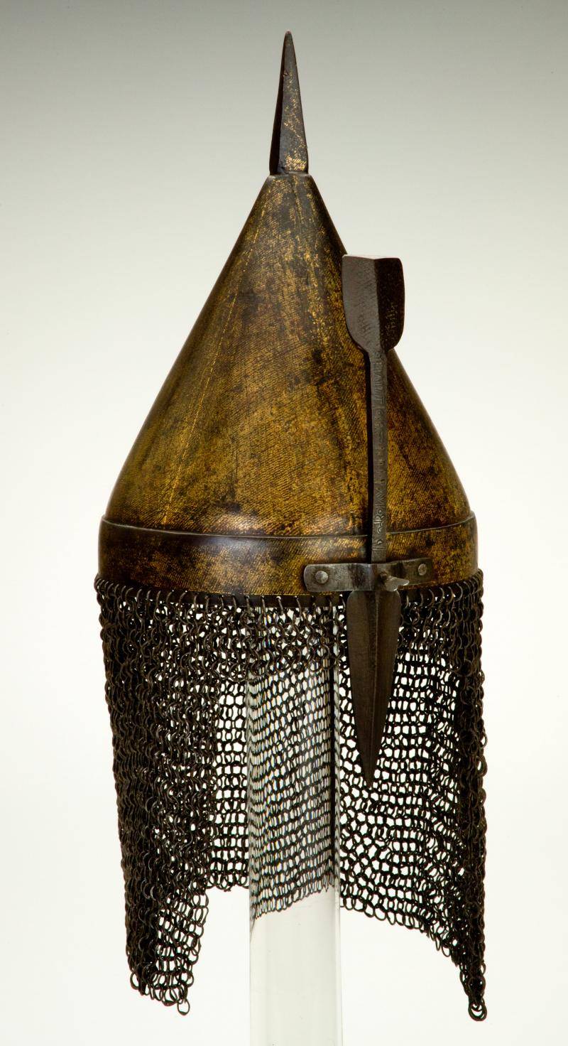 Russeted iron helmet from the 1800s
