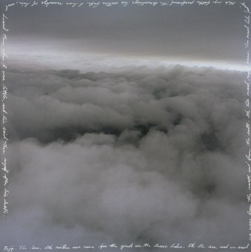 Photograph of the sky above the clouds