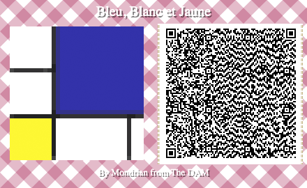 Piet Mondrian, "Bleu, Blanc et Jaune"