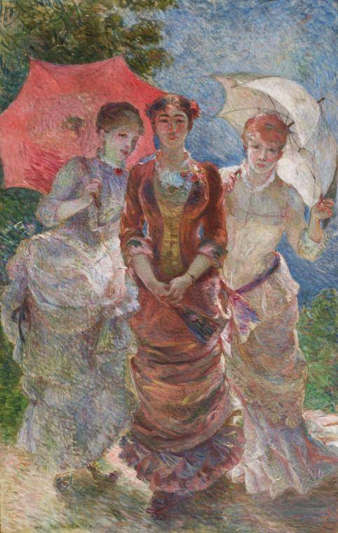 Marie Bracquemond, Three Women with Parasols (Trois femmes aux ombrelles [Les trois graces]), 