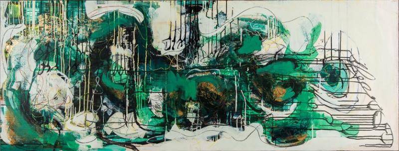 Abstract painting by Angela Craven