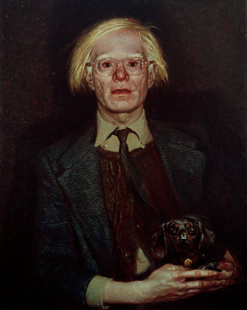 Andy Warhol painting by Andrew Wyeth