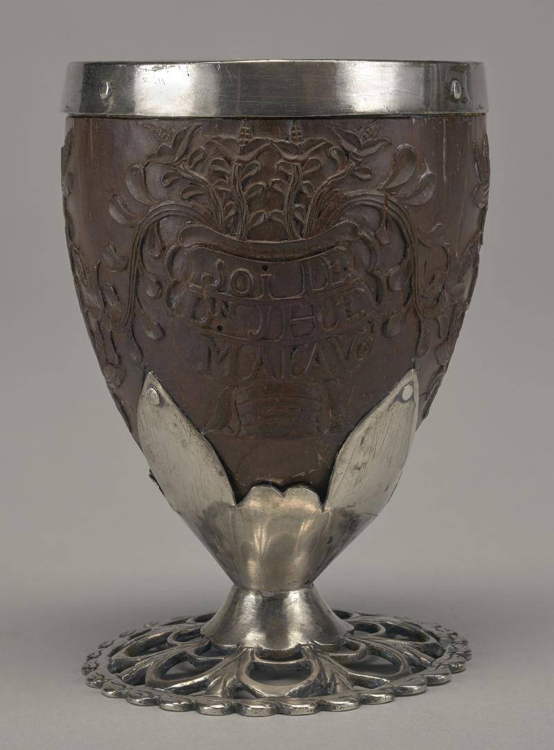 Unknown Artist, Silver Mounted Coconut Jícara (cup)